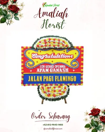 Bunga Papan Congratulation di Muncar